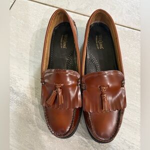 Men's Brown Weejuns G.H Brass and Co. Tassel Kiltie Loafers